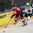 PARIS, FRANCE - MAY 6: Switzerland's Cody Almond #89 passes the puck while Slovenia's Klemen Pretnar #7 looks on during preliminary round action at the 2017 IIHF Ice Hockey World Championship. (Photo by Matt Zambonin/HHOF-IIHF Images)